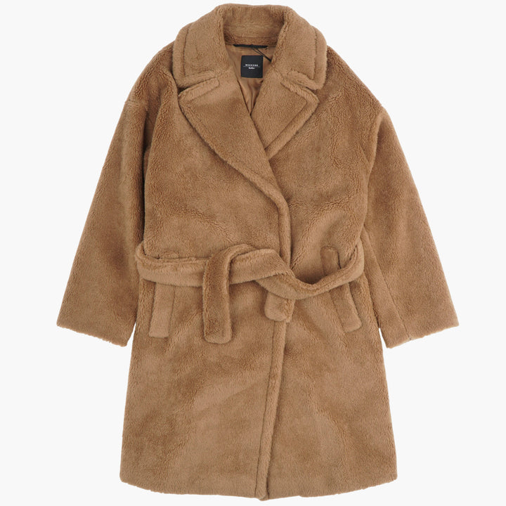 Max Mara Plush Coat with Belt