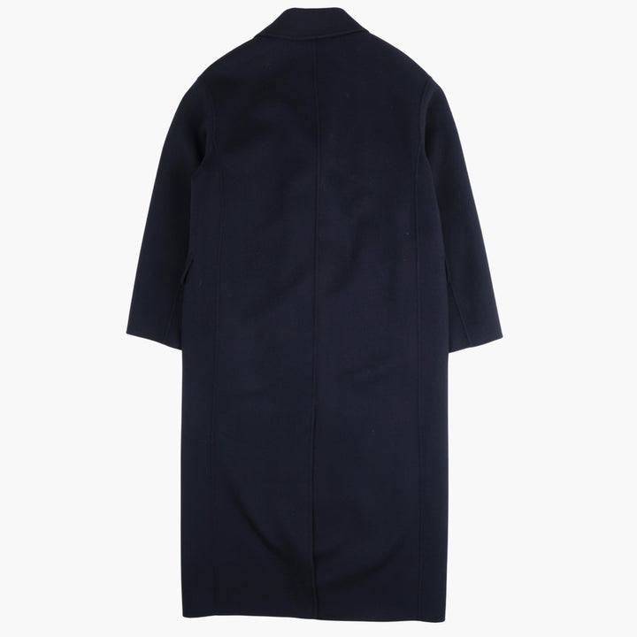 Max Mara Navy Double-Breasted Coat