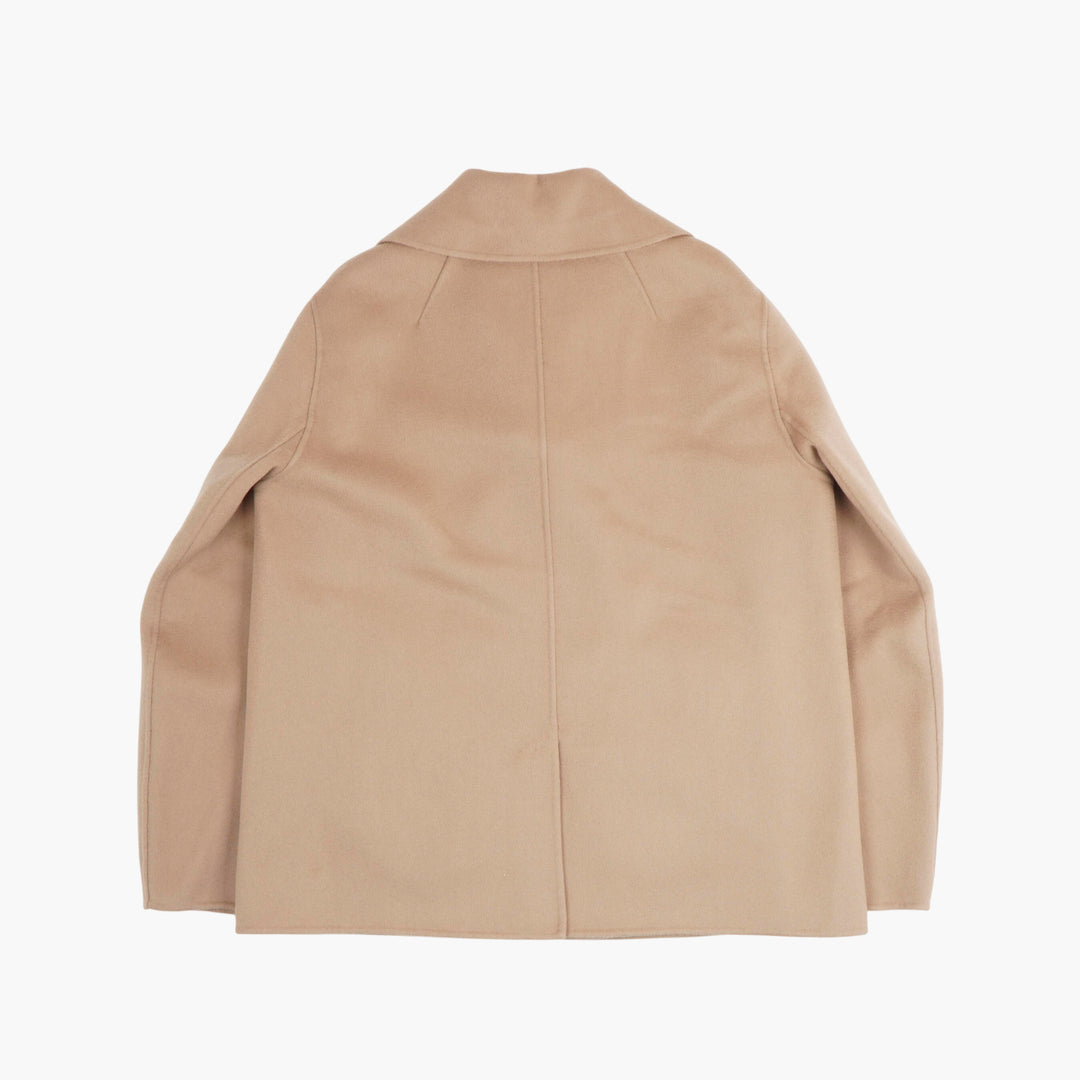 Max Mara Beige Double-Breasted Peacoat