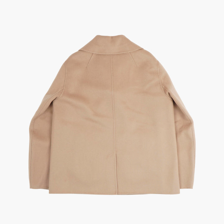 Max Mara Beige Double-Breasted Peacoat